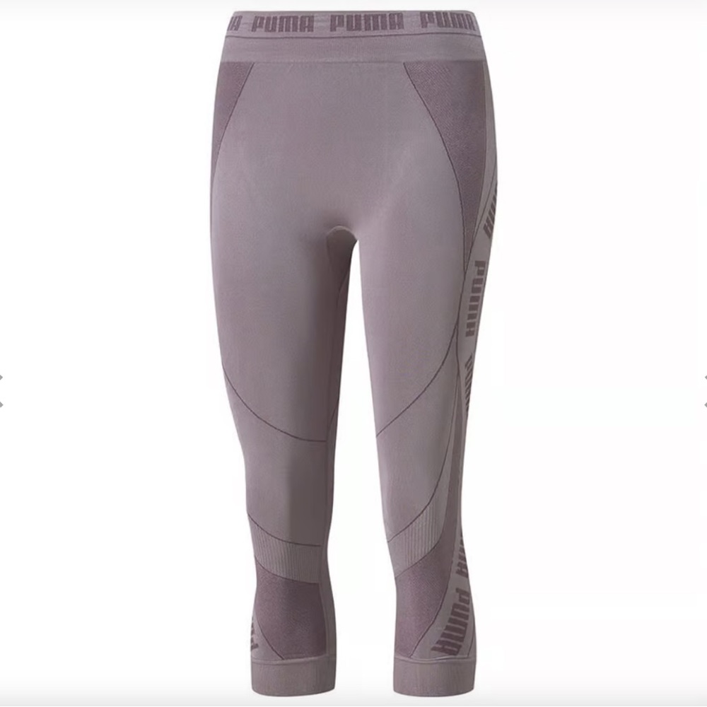 NEW Puma Evo Knit Leggings Neutral Plum Women’s Size XS